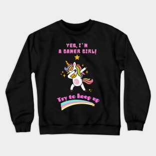 Gamergirl design Crewneck Sweatshirt